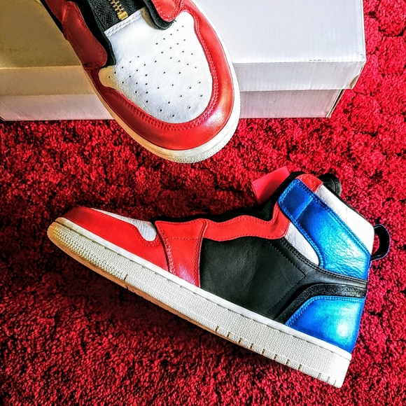 Women's Nike Air Jordan 1 Custom Sneakers Size 8 - Picture 10 of 12